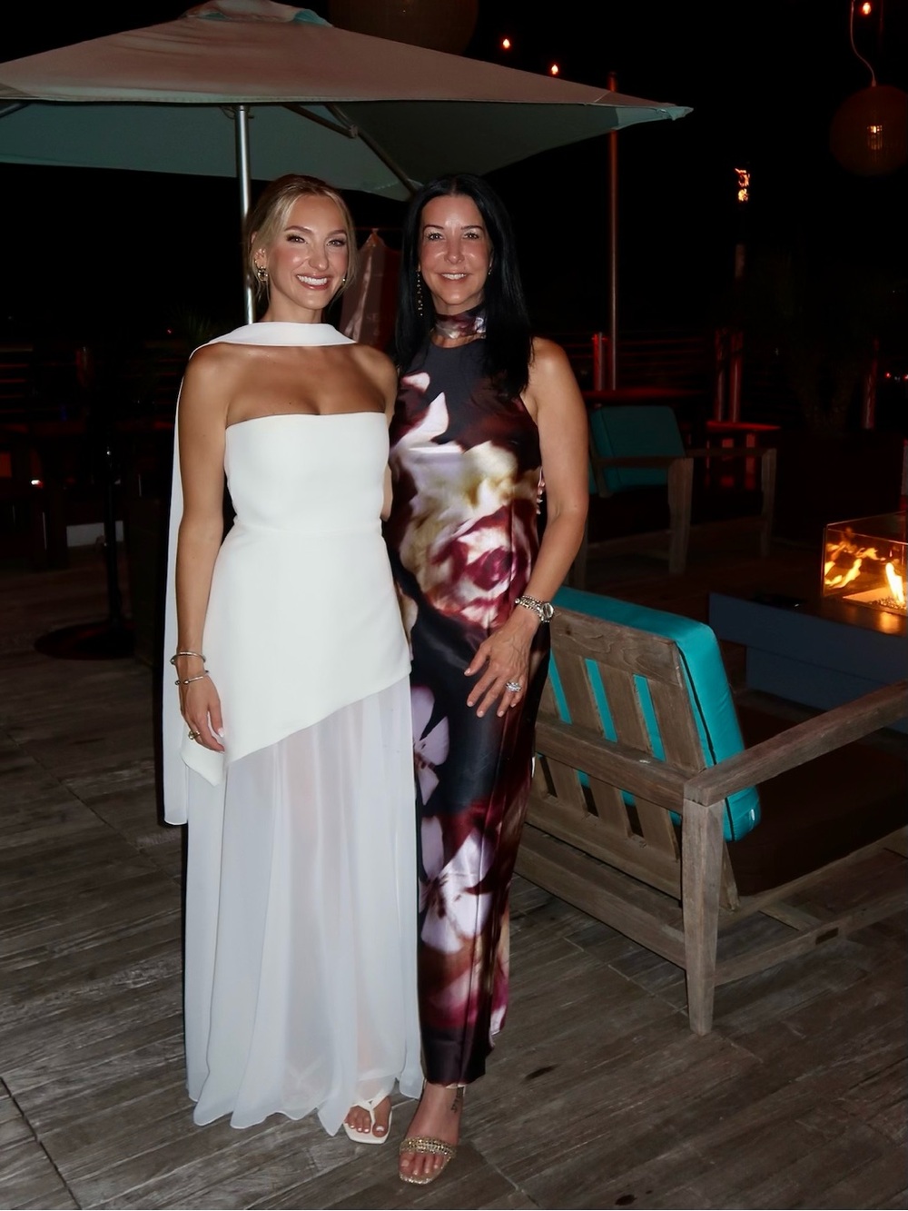 Strapless White Evening Gown - Picture 6 of 7